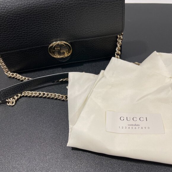 Gucci Black Pebble Leather WOC - Gold Hardware (171007) - Picture 8 of 8